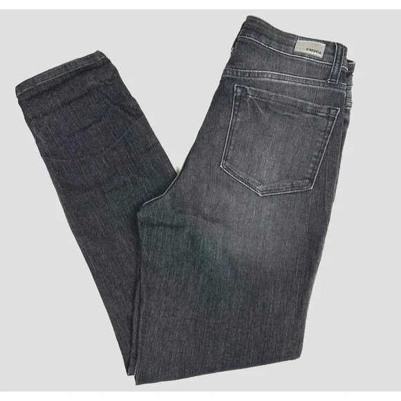 RSQ Jeans Women's "Vintage Mom" Black Denim Pants Distressed 26x27 Stretch - Picture 1 of 11